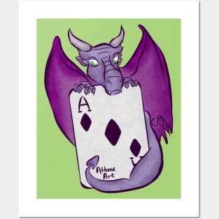 Demisexual Pride Subtle Ace of Diamonds Dragon Posters and Art